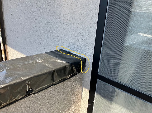 笠木　壁取合い